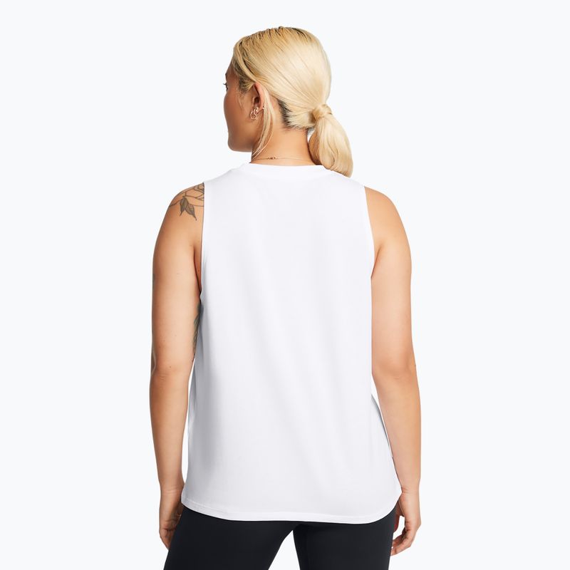 Under Armour Rival Muscle Tank weiß/schwarz Damen Training Tank Top 2