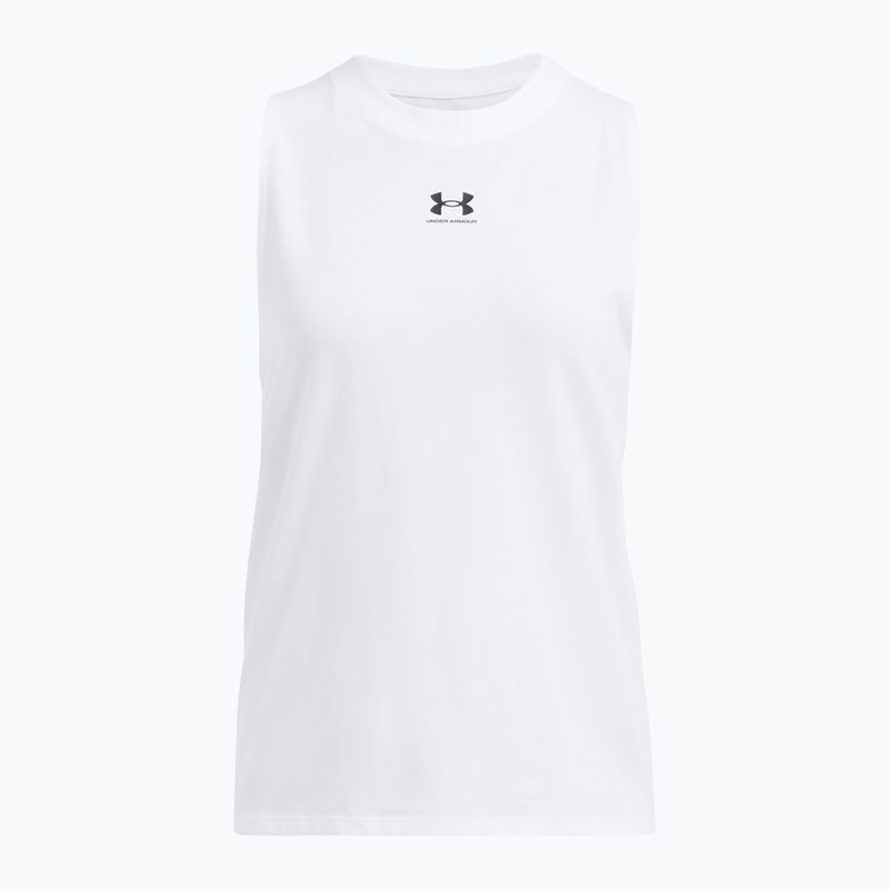 Under Armour Rival Muscle Tank weiß/schwarz Damen Training Tank Top 3