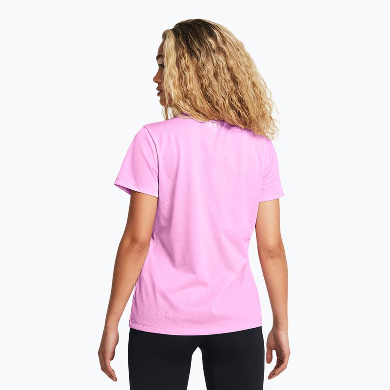 Under Armour Tech Riddle Damen Trainings-T-Shirt stellar rosa/weiß 2