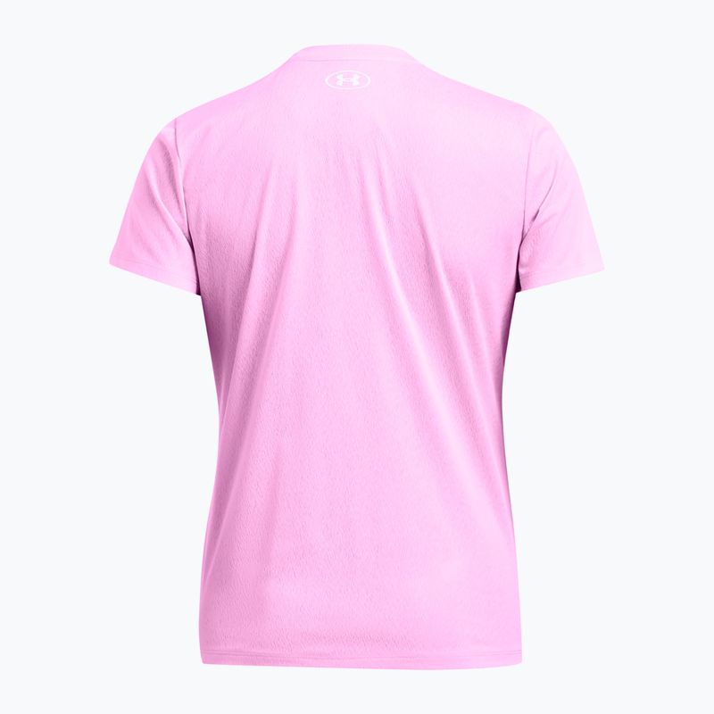 Under Armour Tech Riddle Damen Trainings-T-Shirt stellar rosa/weiß 5