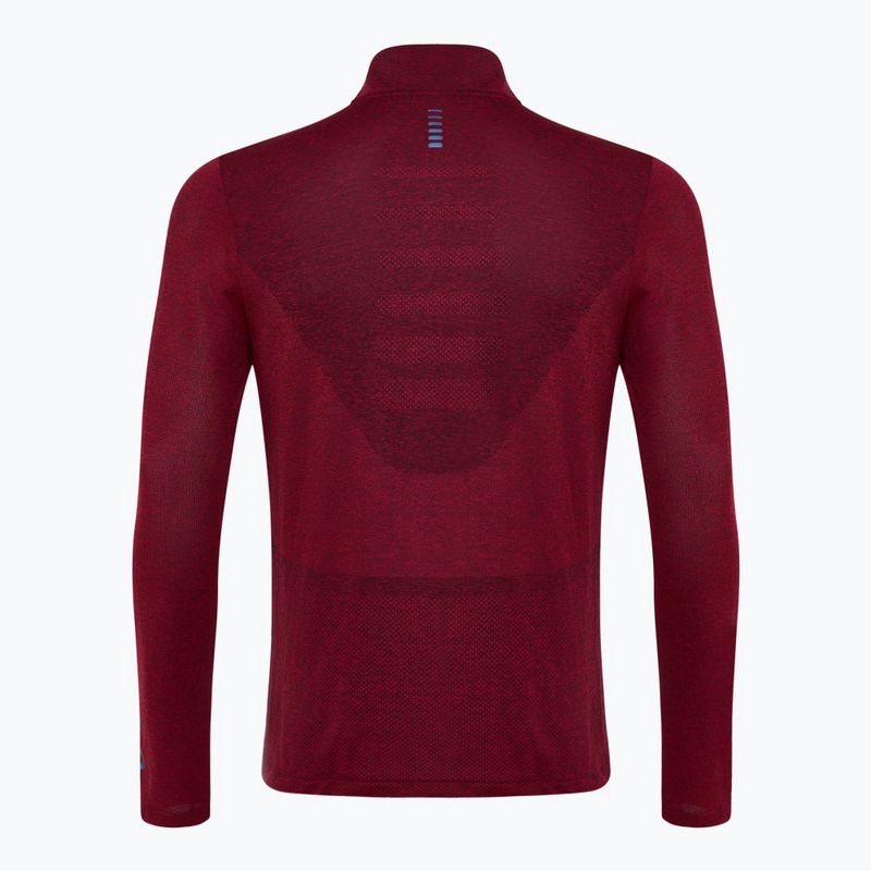 Lauf Sweatshirt Hoodie Herren Under Armour Seamless Stride 1/4 Zip racer red/reflective 2