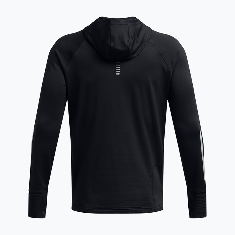 Sweatshirt Hoodie Herren do biegania Under Armour Launch Elite CW Balaclava Hoody black/reflective 5