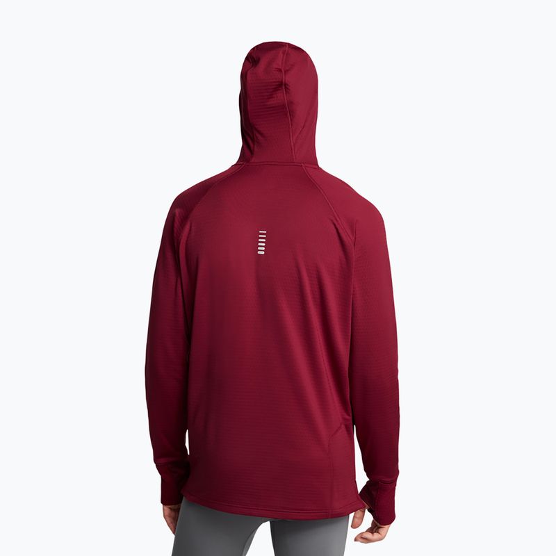 Sweatshirt Hoodie Herren do biegania Under Armour Launch Elite CW Balaclava Hoody cardinal/reflective 2