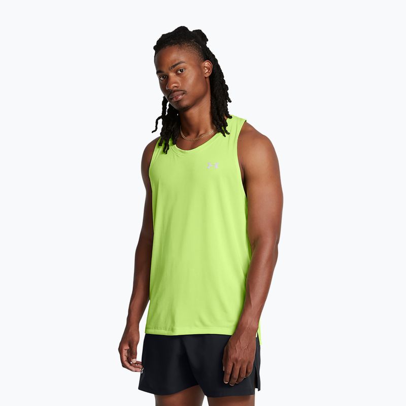 Under Armour Launch Singlet morph grün/reflektierend Herren Lauftank Top