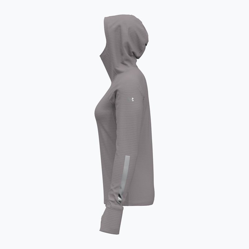 Lauf Sweatshirt Hoodie Damen Under Armour Lunch Elite CW Balaclava Hoodie tetra gray/reflective 3