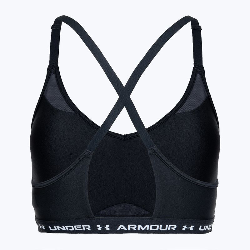 Under Armour Crossback Low schwarz/weißer Trainings-BH 2