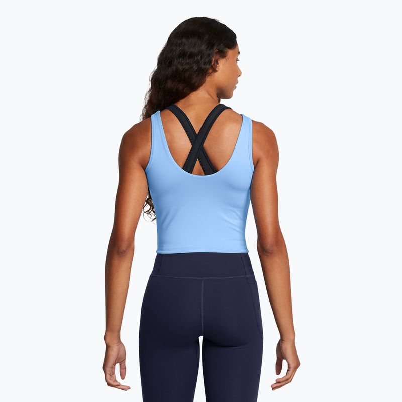 Under Armour Motion Tank EMEA Damen Trainingstop horizon blau/weiß 2