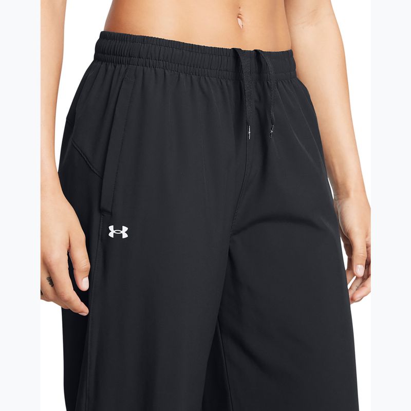 Damen Hose Under Armour Rival Wide Leg black / white 4