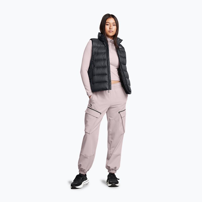 Hose Damen Under Armour Unstoppable Cargo tetra grey / black 2