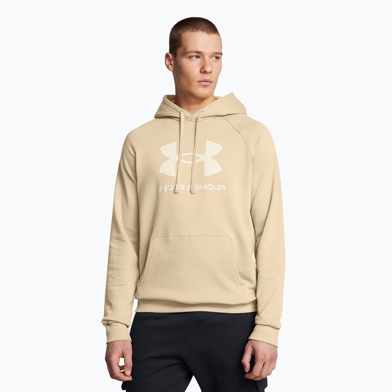 Herren Under Armour Rival Fleece Logo HD Stadt khaki/summit weiß Sweatshirt