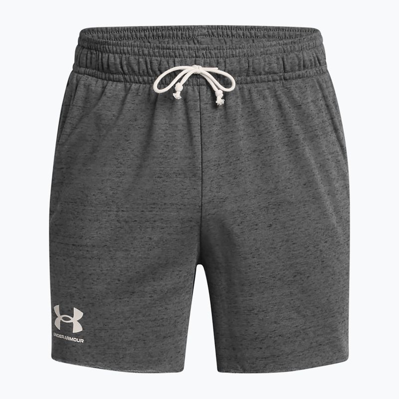 Shorts Herren Under Armour Rival Terry 6in castlerock/onyx white 5