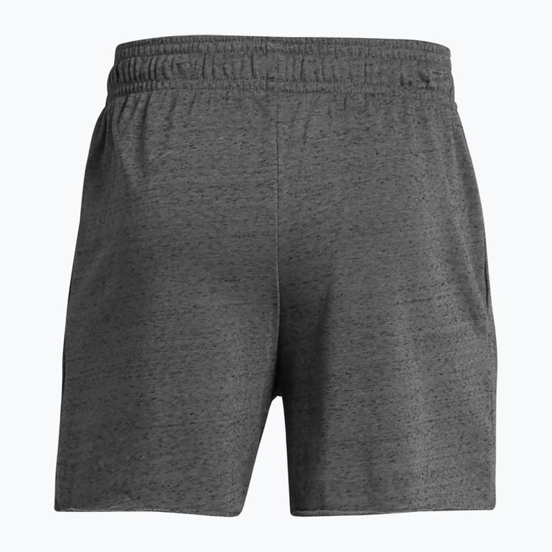 Shorts Herren Under Armour Rival Terry 6in castlerock/onyx white 6