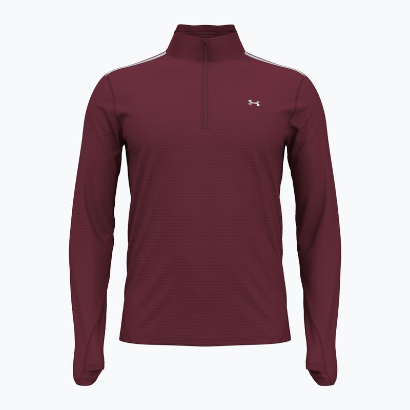 Herren unter Rüstung Vanish CW 1/4 Zip Kardinal / reflektierende laufen Sweatshirt