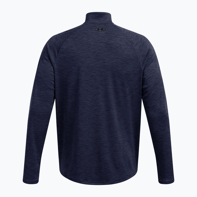 Herrenpullover Under Armour Tech Textured 1/2 Zip midnight navy/black 2