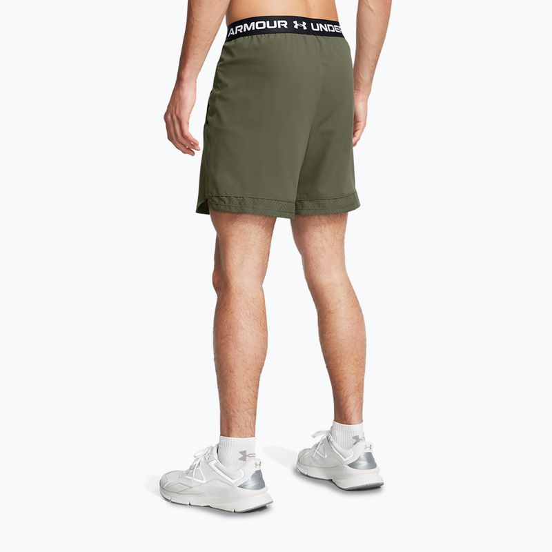 Under Armour Herren Trainingsshorts UA Vanish Woven 6in marine grün/weiß 3