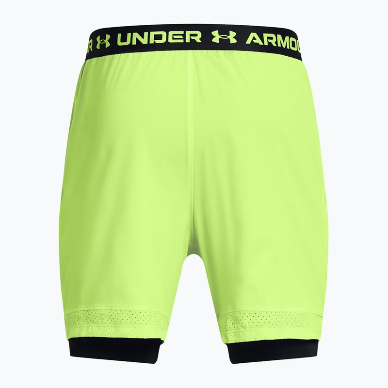 Under Armour Herren Trainingsshorts Vanish Woven 2in1 Sts morph grün / blavk / schwarz 6