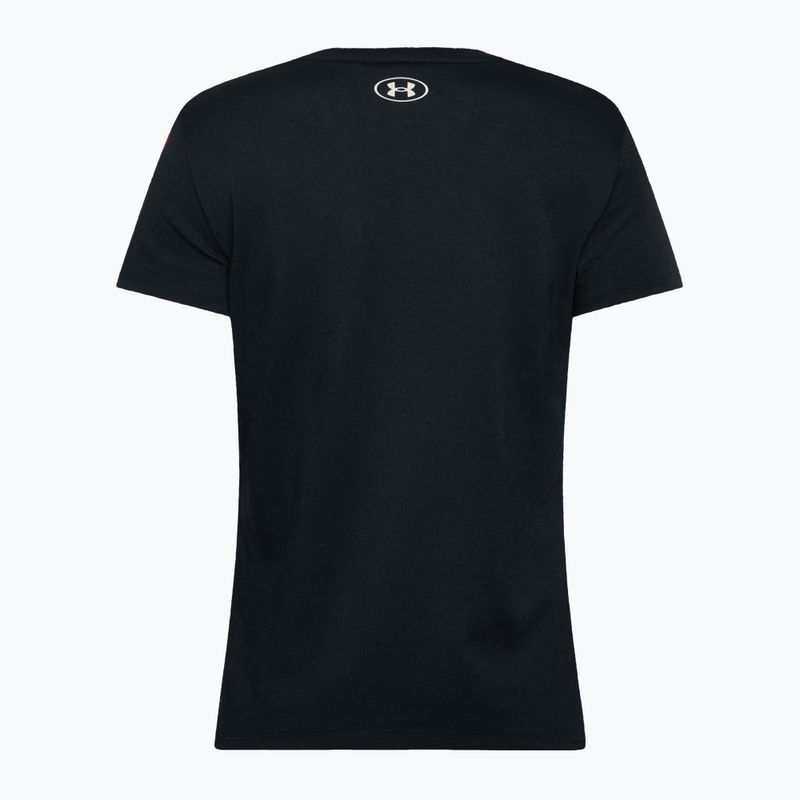Unter Armour Projekt Rock HW Frauen Training T-Shirt schwarz / Schlick 2