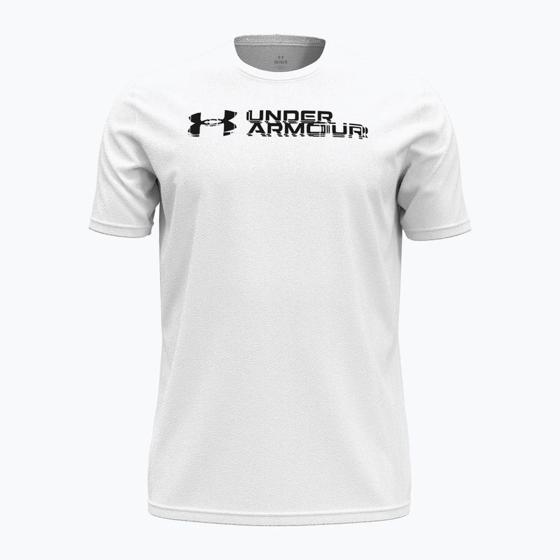 Trainingsshirt Herren Under Armour Sliced Wordmark 60/40S white/black