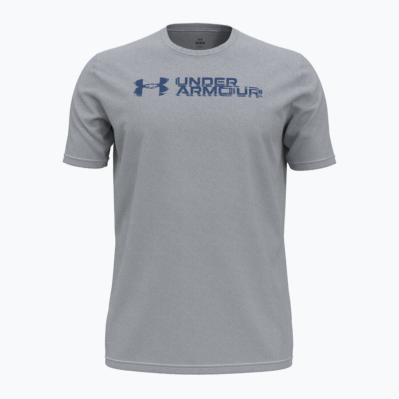 Trainingsshirt Herren Under Armour Sliced Wordmark 60/40S mod gray/tech blue