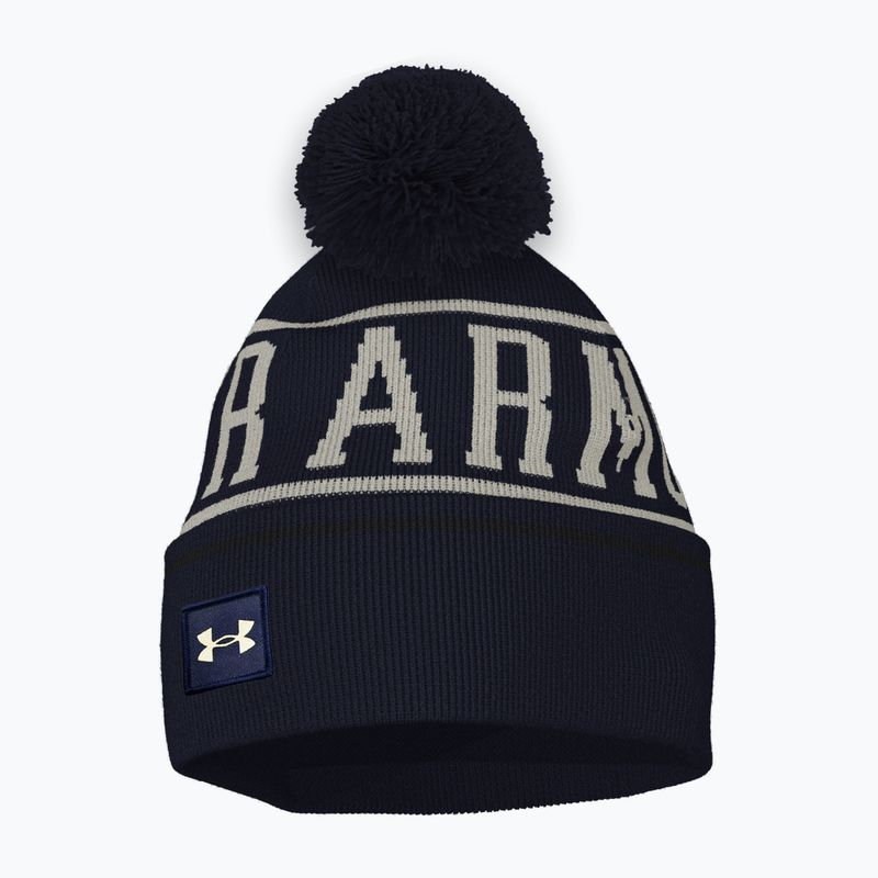 Wintermütze Herren Under Armour Halftime Pom Beanie midnight navy/summit white 3