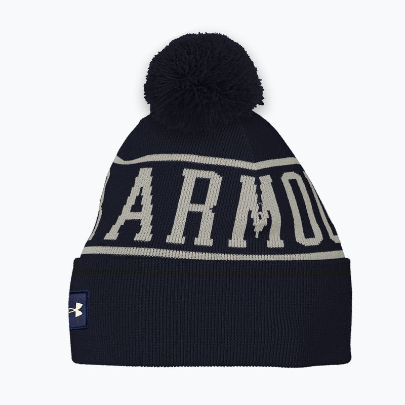 Wintermütze Herren Under Armour Halftime Pom Beanie midnight navy/summit white 4