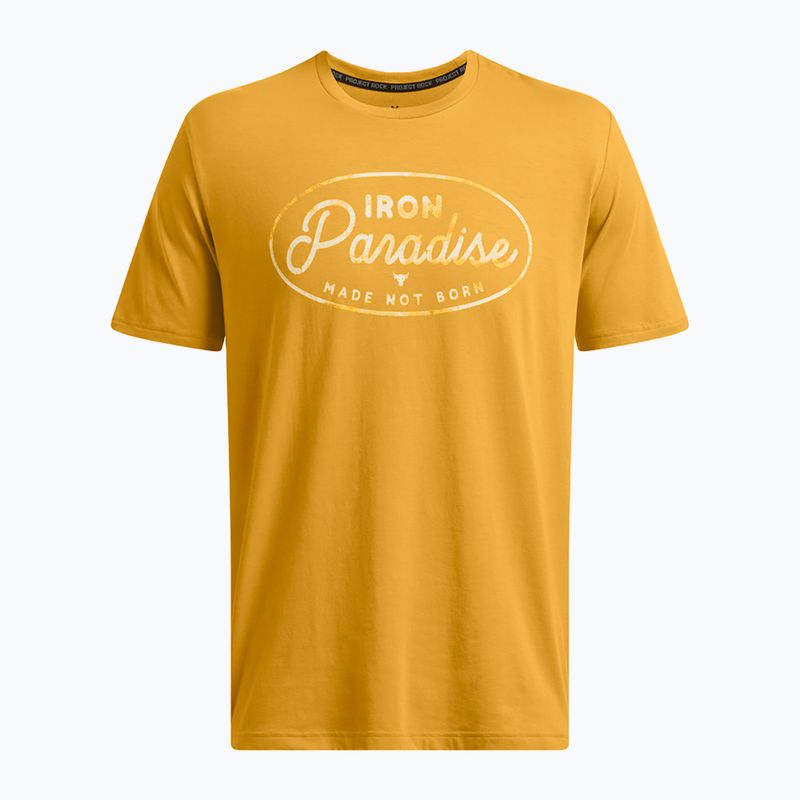 Under Armour Projekt Rock Made Not Born goldgelb / stahlrot gold Männer Training T-Shirt
