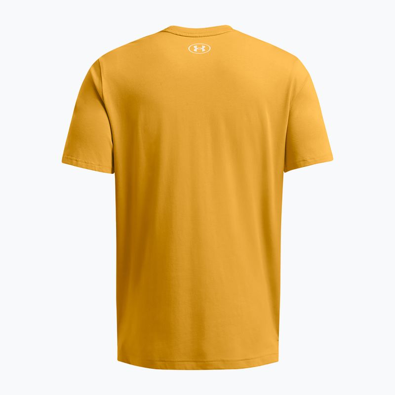 Trainingsshirt Herren Under Armour Project Rock Made Not Born golden yellow/steeltown gold 2