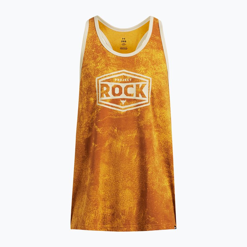 Under Armour Project Rock Racer goldgelb/Schlick Männer Trainingstank Top