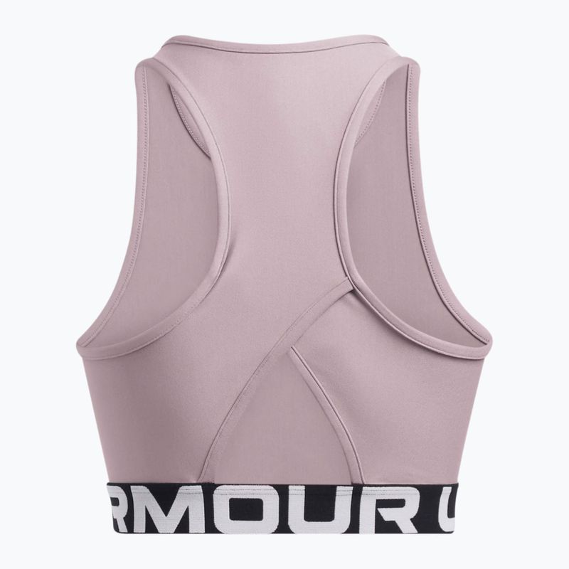 Under Armour Heat Gear Rib Tank tetra grau/weiß Damen Training Top 2