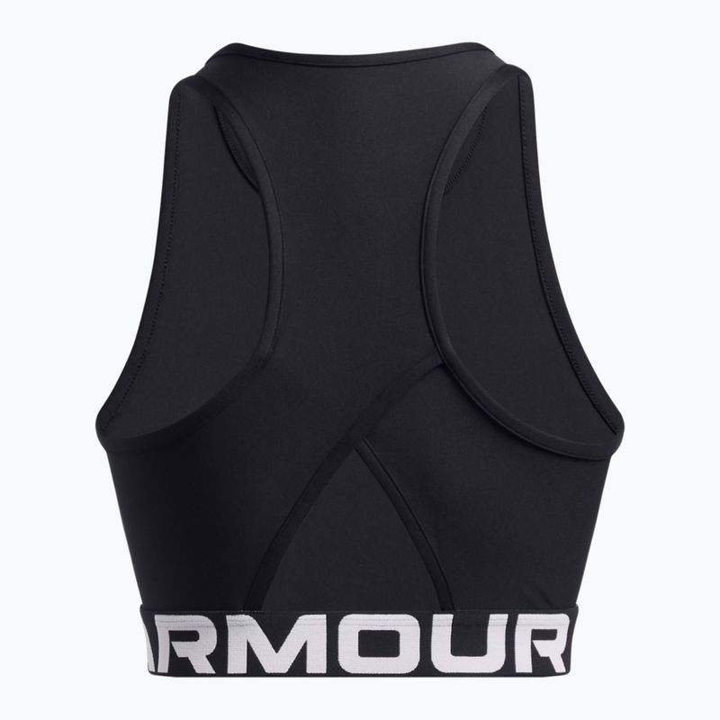 Under Armour Heat Gear Rib Tank schwarz/schwarz/weiß Damen Trainingstop 2