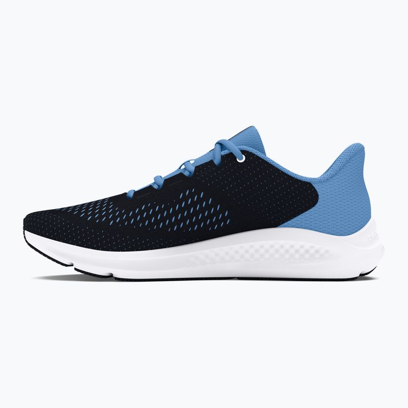 Under Armour Charged Pursuit 3 Big Logo schwarz/horizon blau/weiß Damen Laufschuhe 10