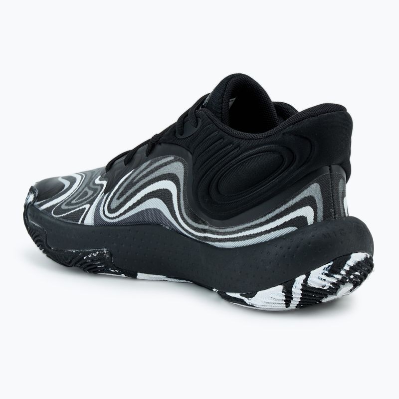 Under Armour Spawn 6 Mid Basketball Schuhe schwarz/distanziert grau/mod grau 3