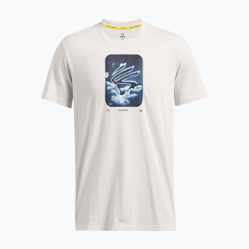Herren Under Armour Curry Hvyweight T-shirt Trend weißer Ton/schwarz