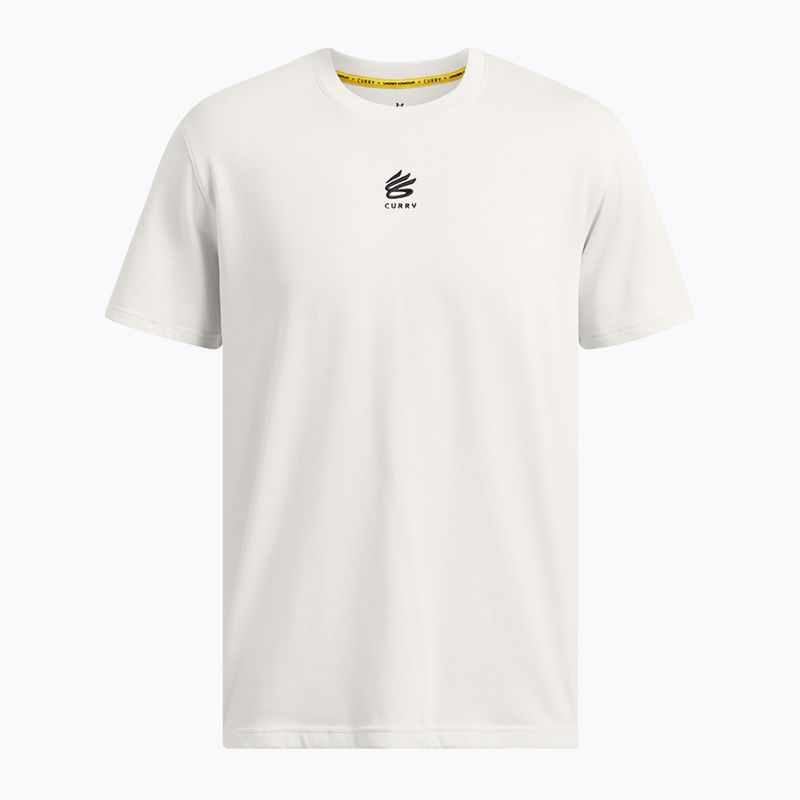 Herren Under Armour Curry Hvyweight Logo weiß Ton/schwarz T-shirt