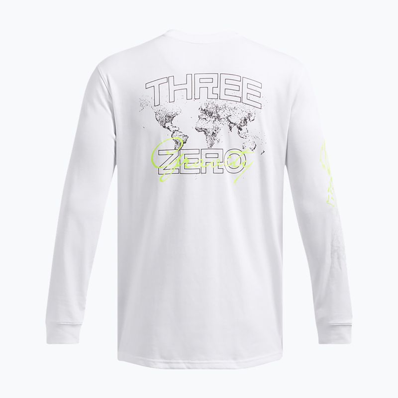 Under Armour Curry Verbiage Heavyweight Herren Longsleeve weiß/hoch visuell gelb/schwarz 6