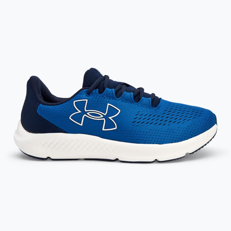 Herren Laufschuhe Under Armour Charged Pursuit 3 Big Logo tech blue/midnight navy/white 2