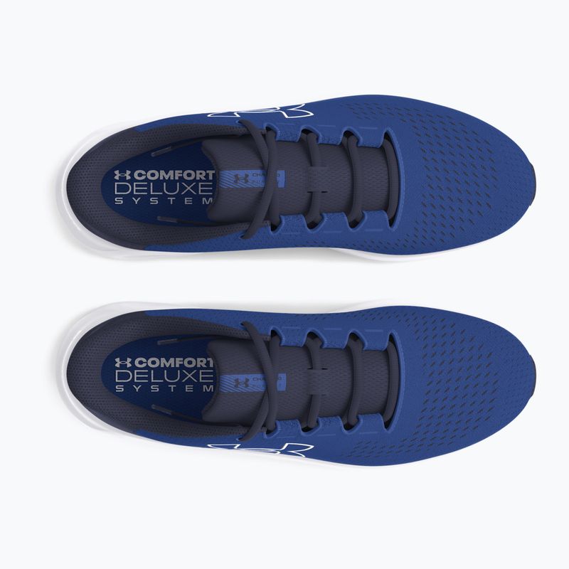 Herren Laufschuhe Under Armour Charged Pursuit 3 Big Logo tech blue/midnight navy/white 11