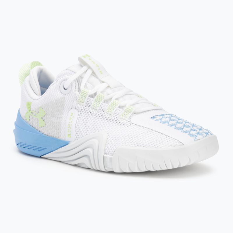 Under Armour Damen Trainingsschuhe TriBase Reign 6 weiß/horizon blau/morph grün