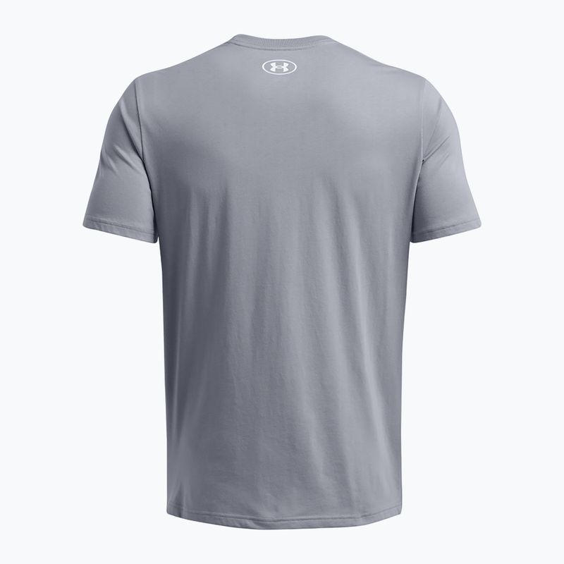 Herren Under Armour Sportstyle Logo Update T-Shirt Stahl/Weiß 2