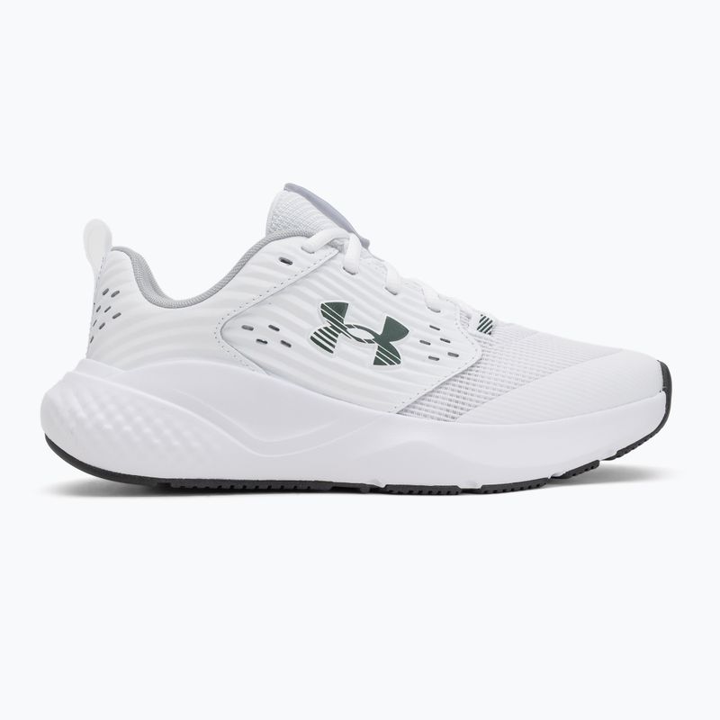 Trainingsschuhe Herren Under Armour Commit 4 white/mod gray/forest green 2