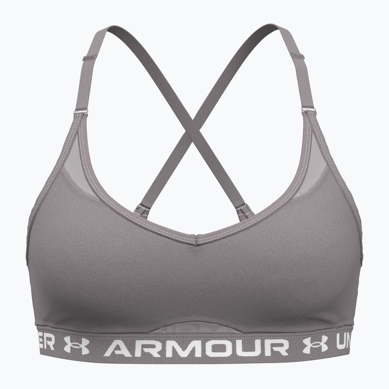 Unter Armour Crossback Low tetra grau/weiß Training BH