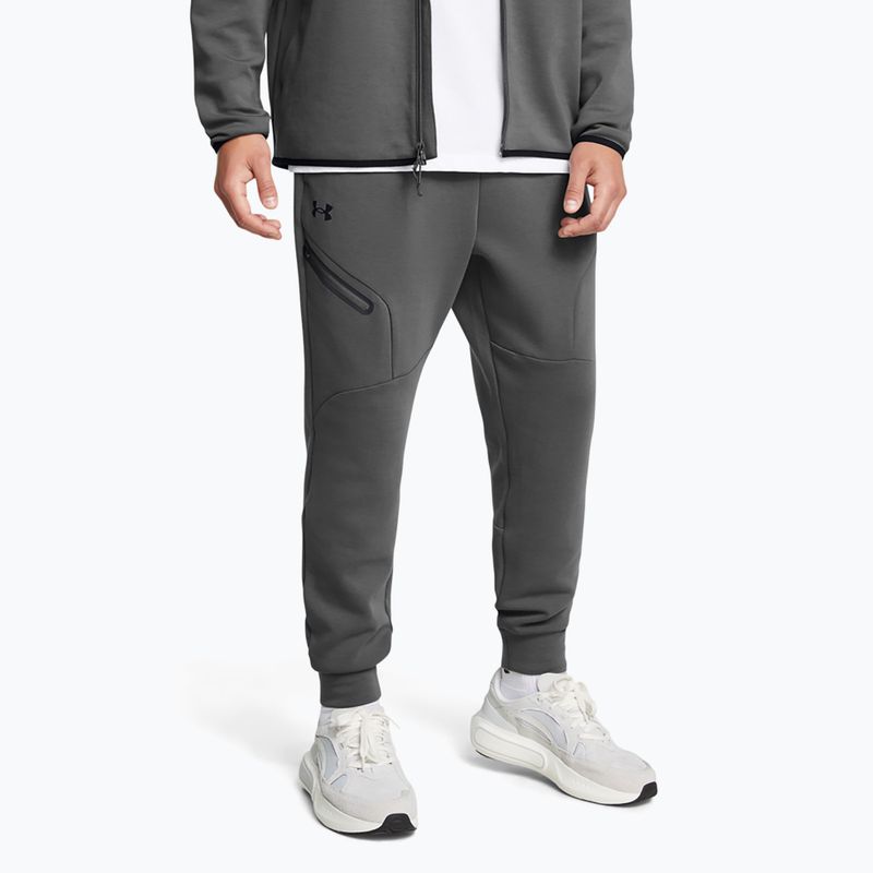Hose Herren Under Armour Unstoppable Fleece castlerock/black