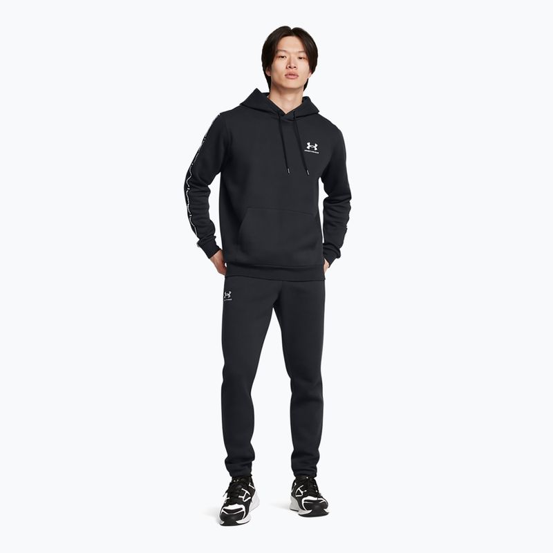 Sweatshrit Hoodie Herren Under Armour Icon Fleece HD black/white 2