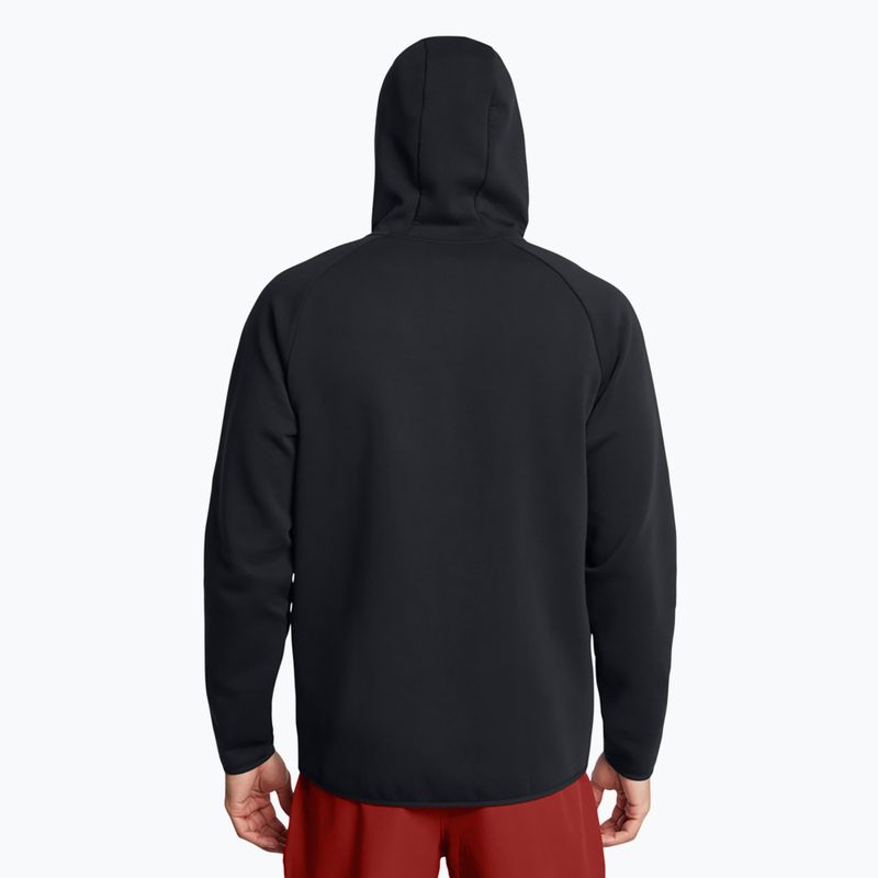 Hoodie Sweatshirt Herren Under Armour Unstoppable Fleece Full Zip HD black/black 3