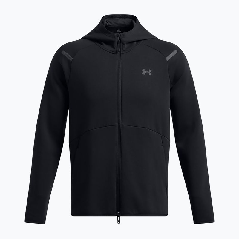 Hoodie Sweatshirt Herren Under Armour Unstoppable Fleece Full Zip HD black/black 5