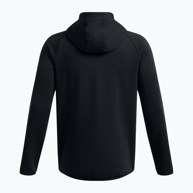 Hoodie Sweatshirt Herren Under Armour Unstoppable Fleece Full Zip HD black/black 6