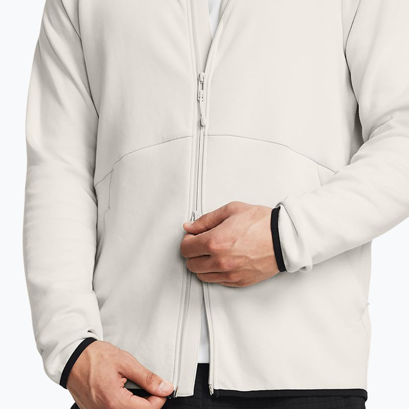 Hoodie Sweatshirt Herren Under Armour Unstoppable Fleece Full Zip HD summit white/black 4