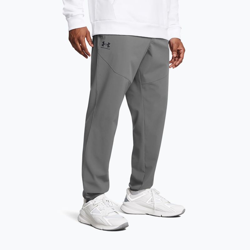Herrenhose Under Armour Vibe Woven Jogger castlerock/black