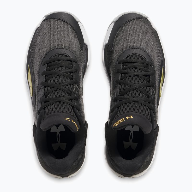 Under Armour Spawn 7 Basketball Schuhe schwarz/metallic gold/schwarz 11