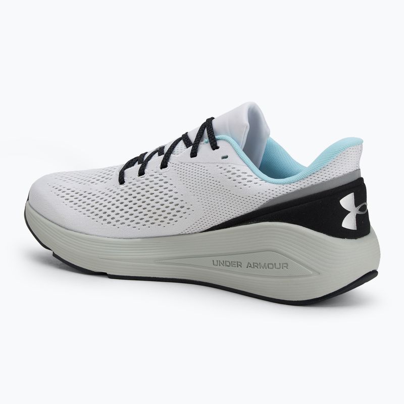 Laufschuhe Herren Under Armour Sonic 7 white/hydro green/metallic silver 3